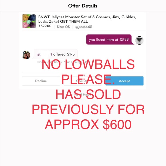 BNWT Jellycat Monster Set of 5 Cosmos, Jinx, Gibbles, Luda, Zeke! GET THEM ALL - Picture 15 of 15